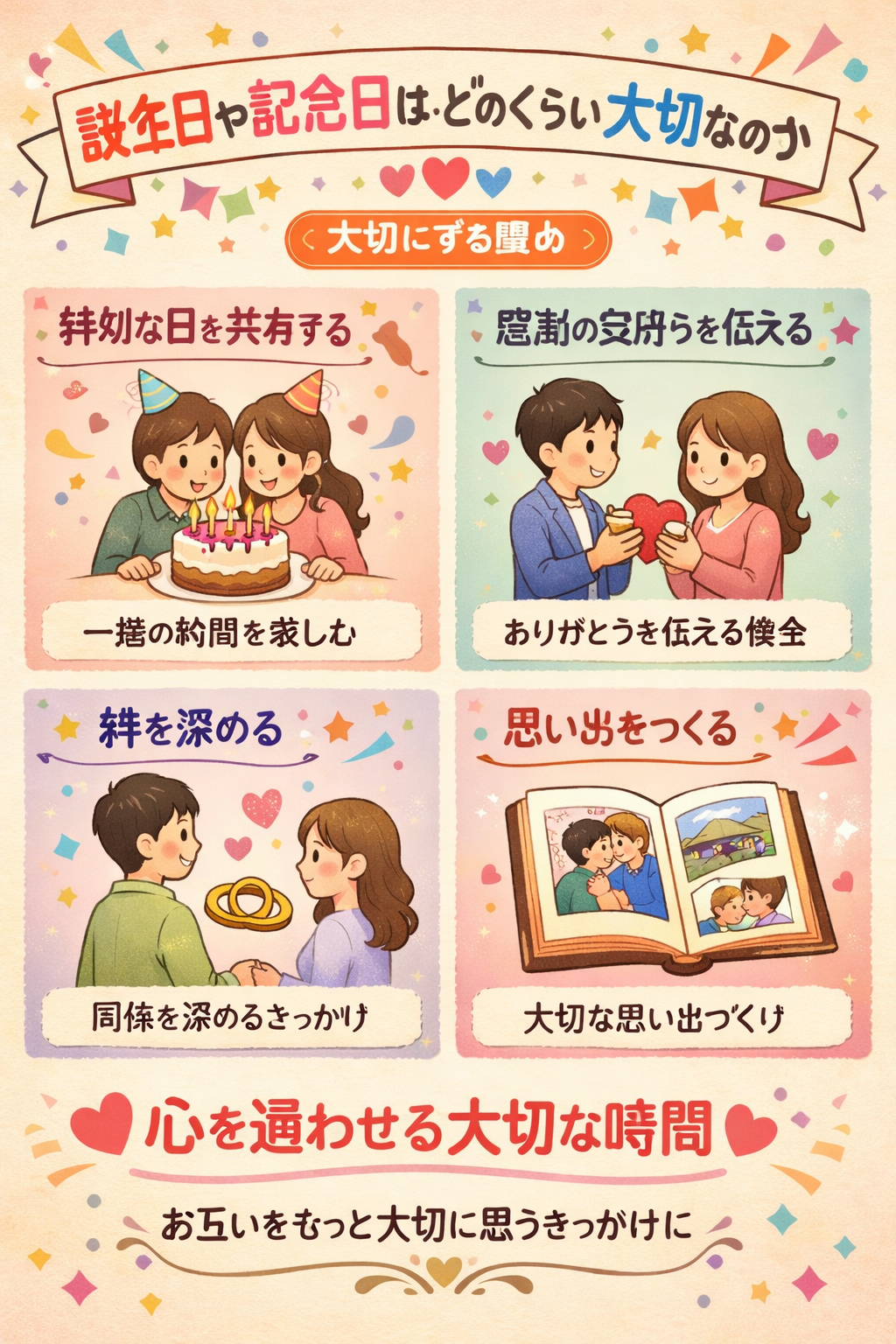 誕生日や記念日はどのくらい大切なのか